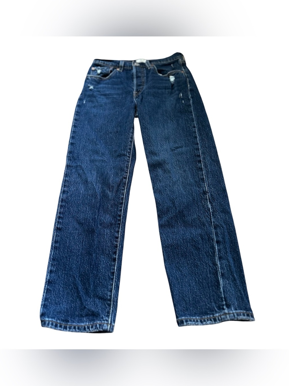 🆕Levi's Dark Blue Ankle Crop Straight Jeans